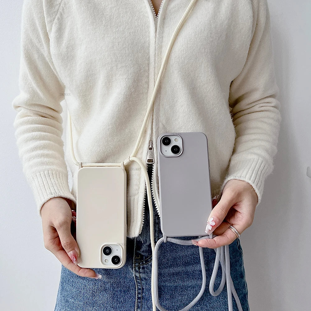 Adjustable Crossbody Phone Case with Cord