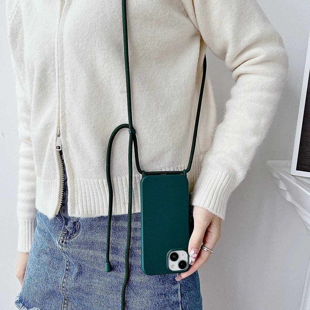Adjustable Crossbody Phone Case with Cord