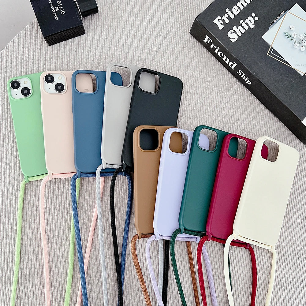 Adjustable Crossbody Phone Case with Cord