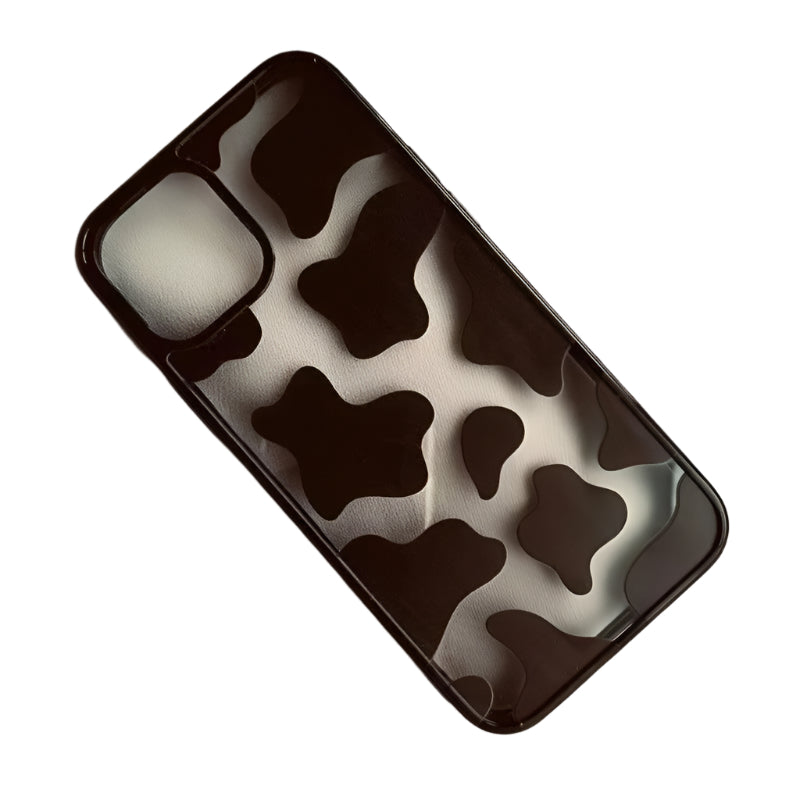 Cow Print Shockproof iPhone Case - Clear Protective Cover