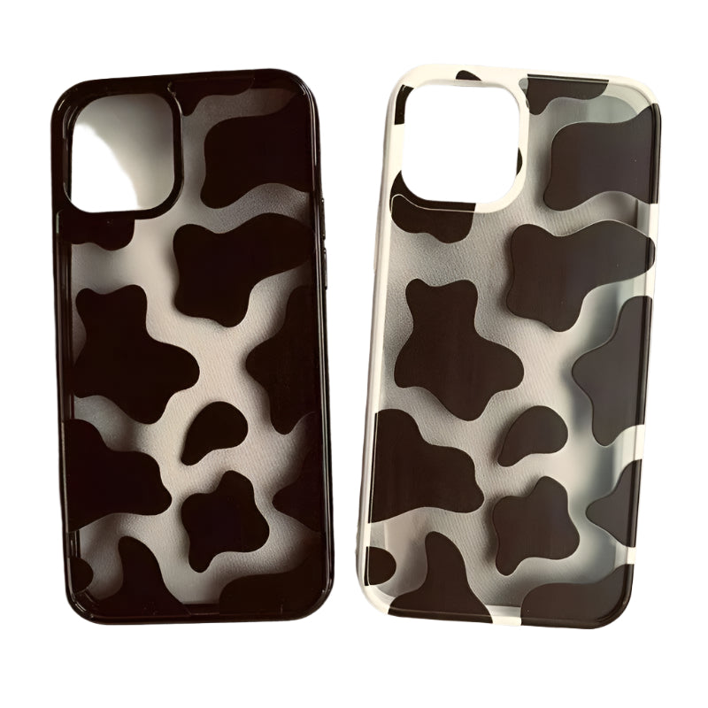 Cow Print Shockproof iPhone Case - Clear Protective Cover