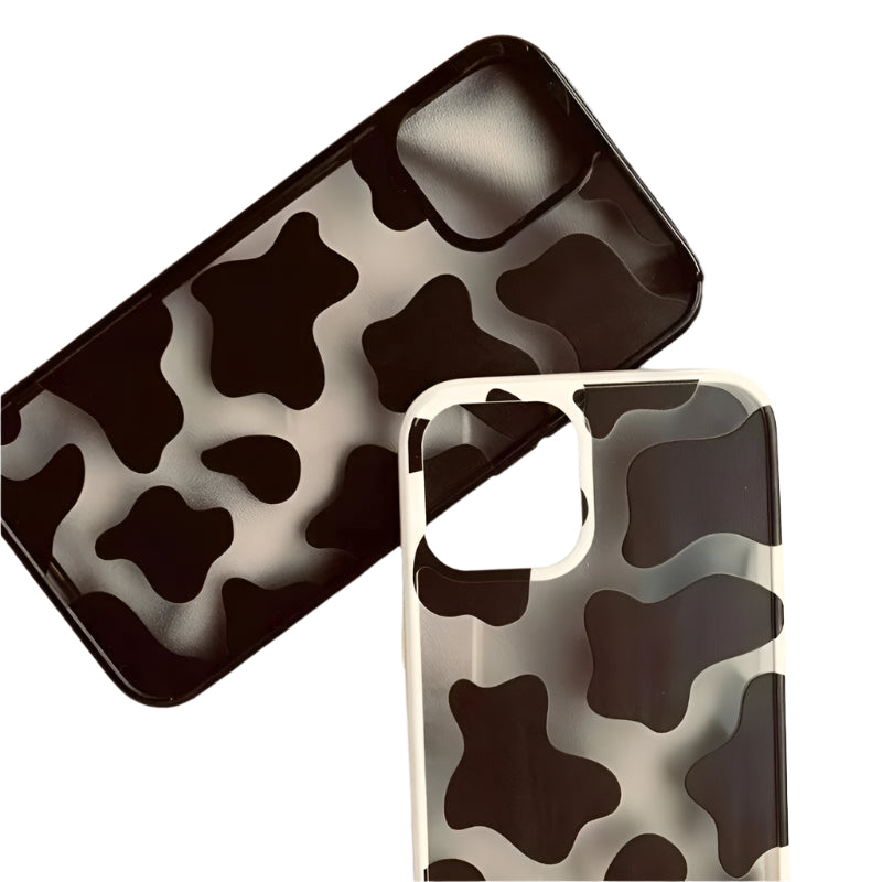 Cow Print Shockproof iPhone Case - Clear Protective Cover
