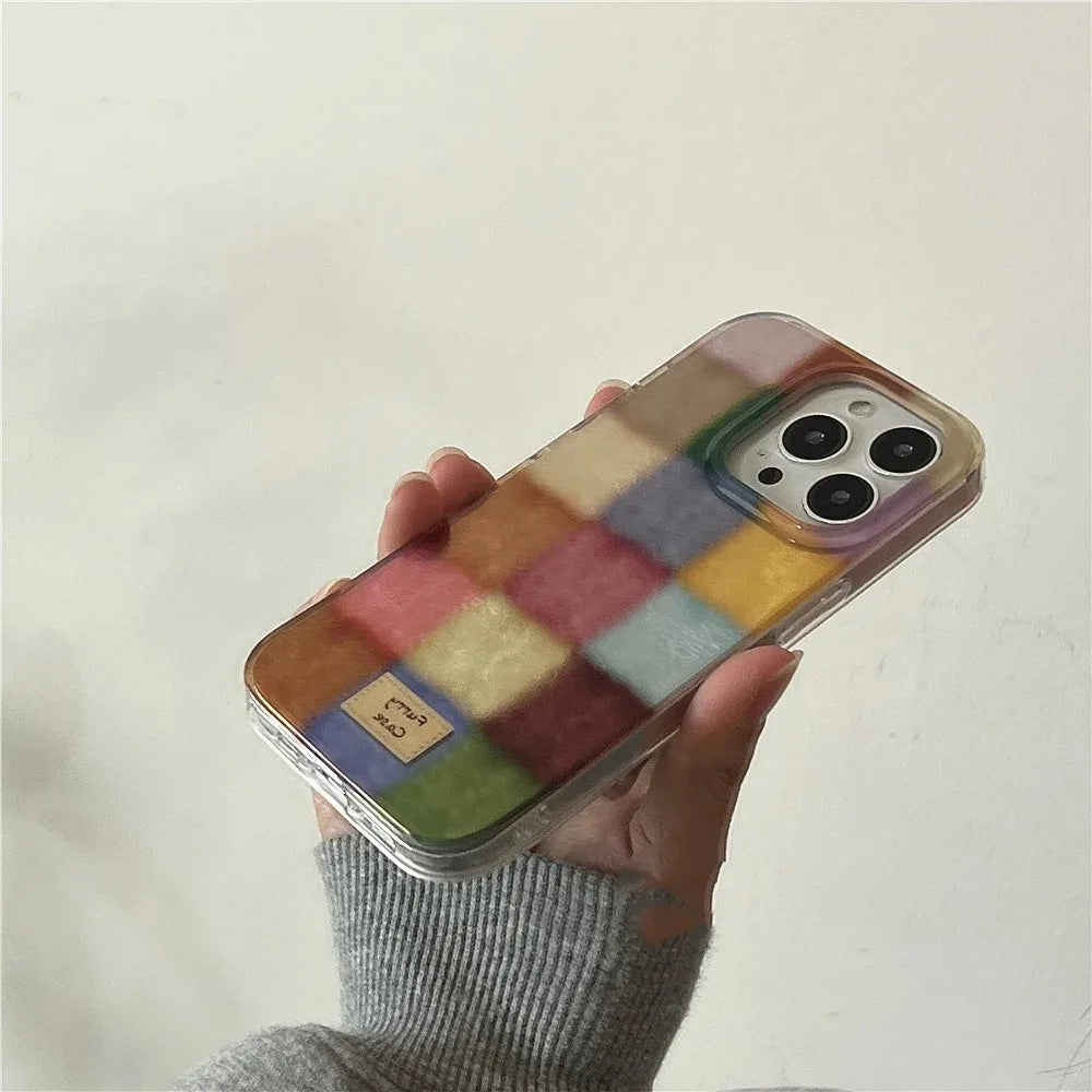 Cute Colorful Plush iPhone Case