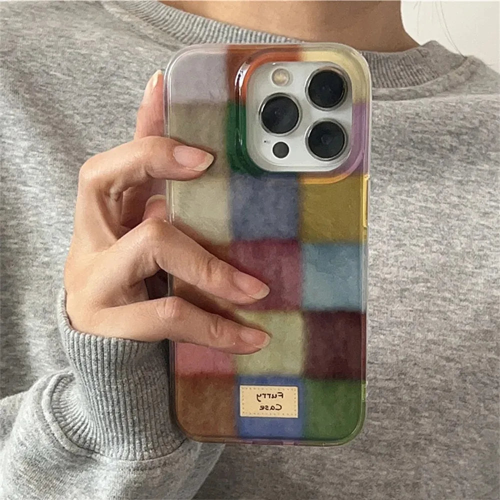 Cute Colorful Plush iPhone Case