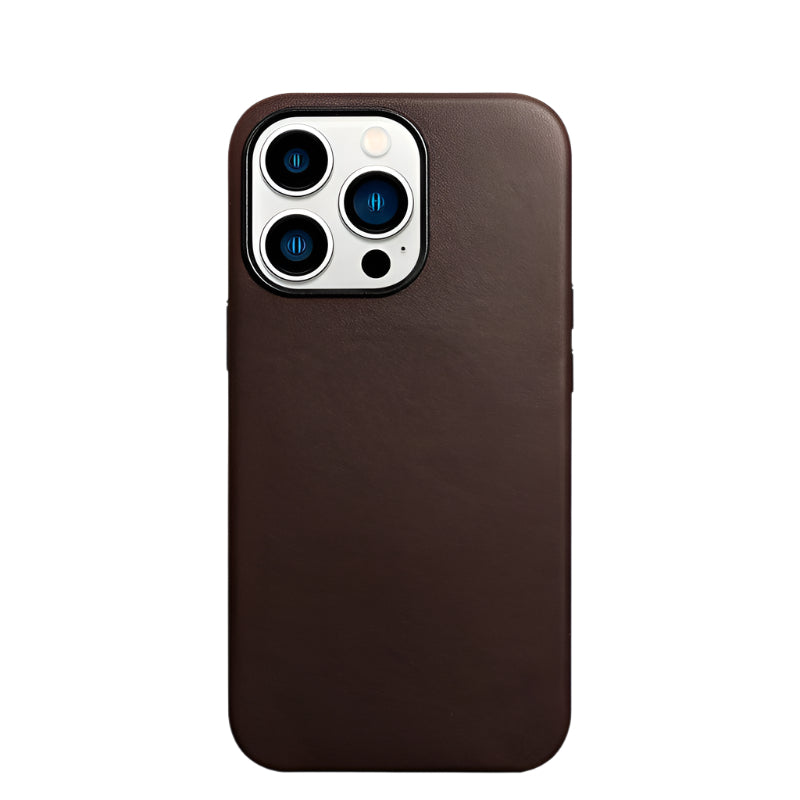 Soft Genuine Leather iPhone Case - Wireless Charging Compatible