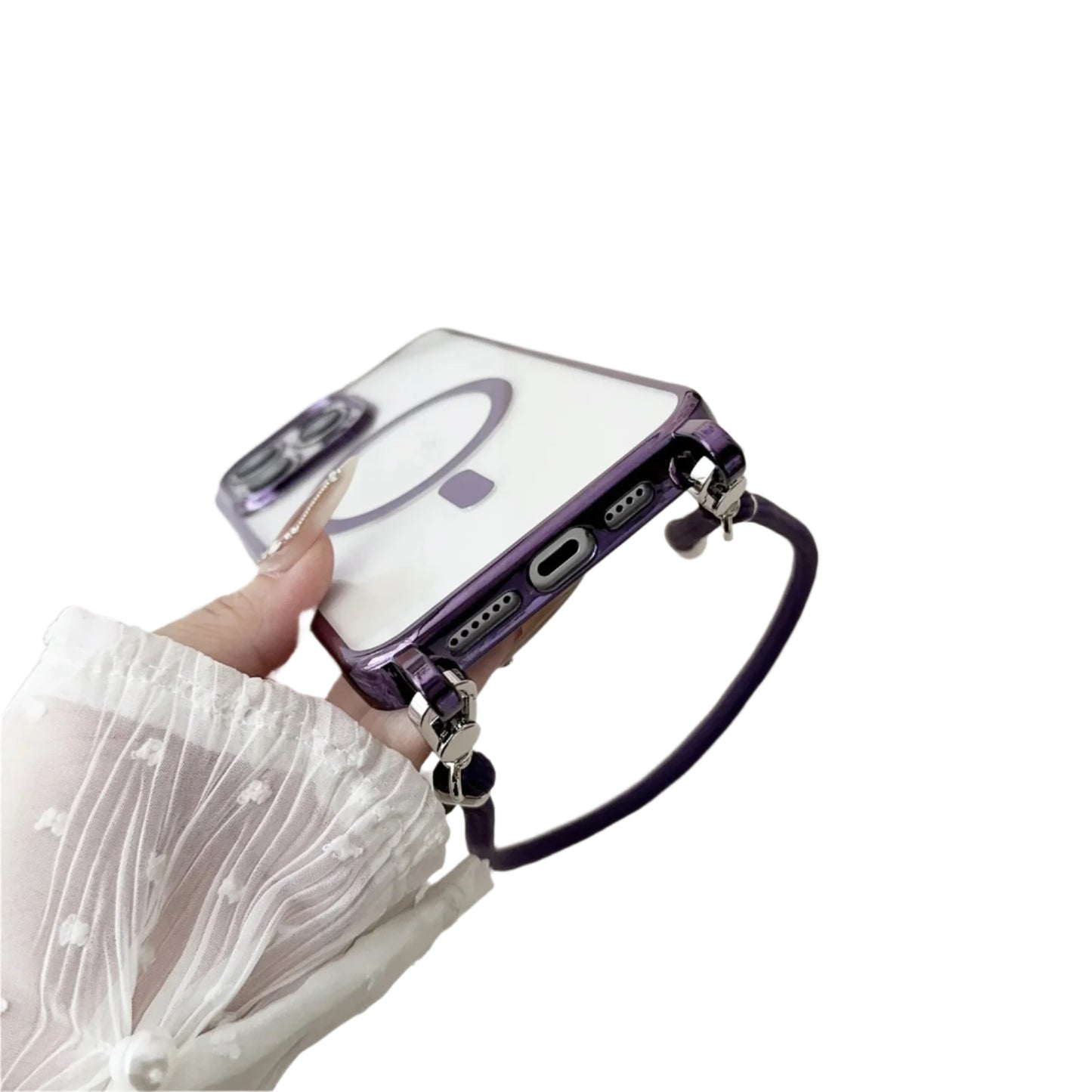 Magnetic Crossbody Phone Case with Strap