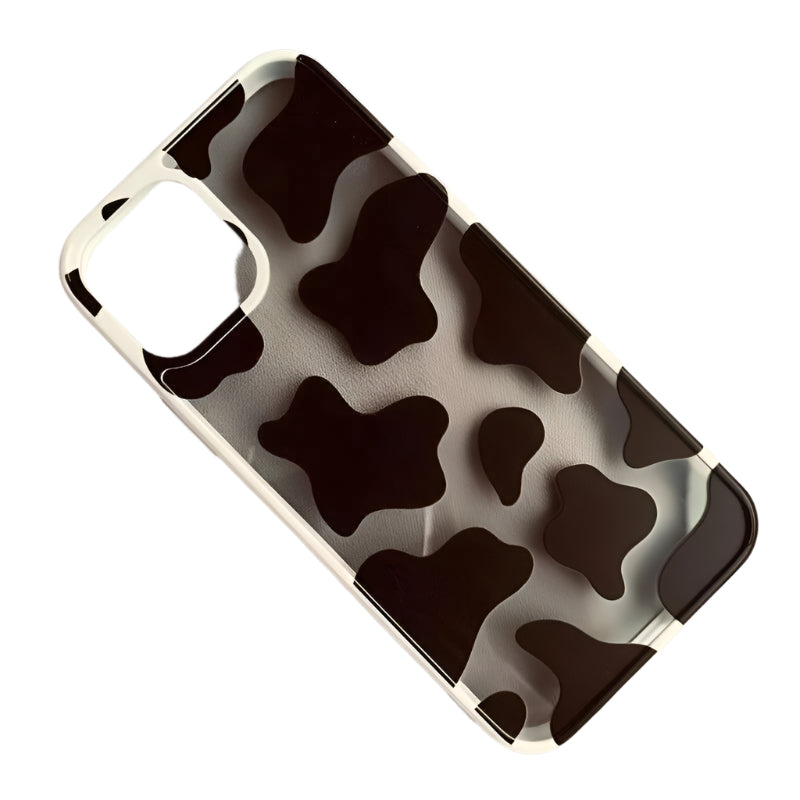 Cow Print Shockproof iPhone Case - Clear Protective Cover